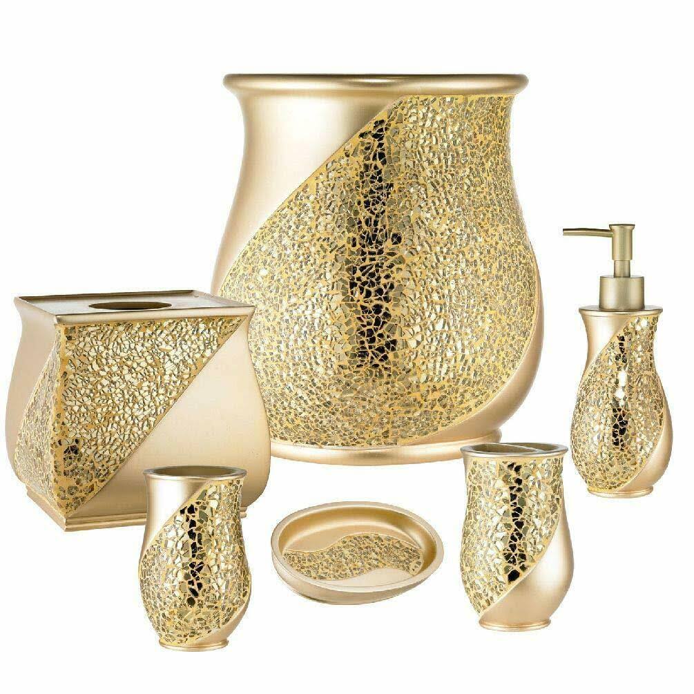 Gold Bathroom Accessories Set B882800