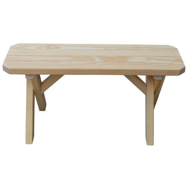 Yellow Pine Picnic Crossleg Bench 6ft Q4627