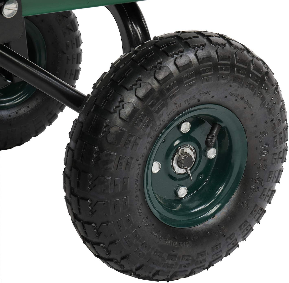 Heavy-Duty Wagon Garden Dump Cart with 10" Big Wheel, 550-Pound Capacity V335854