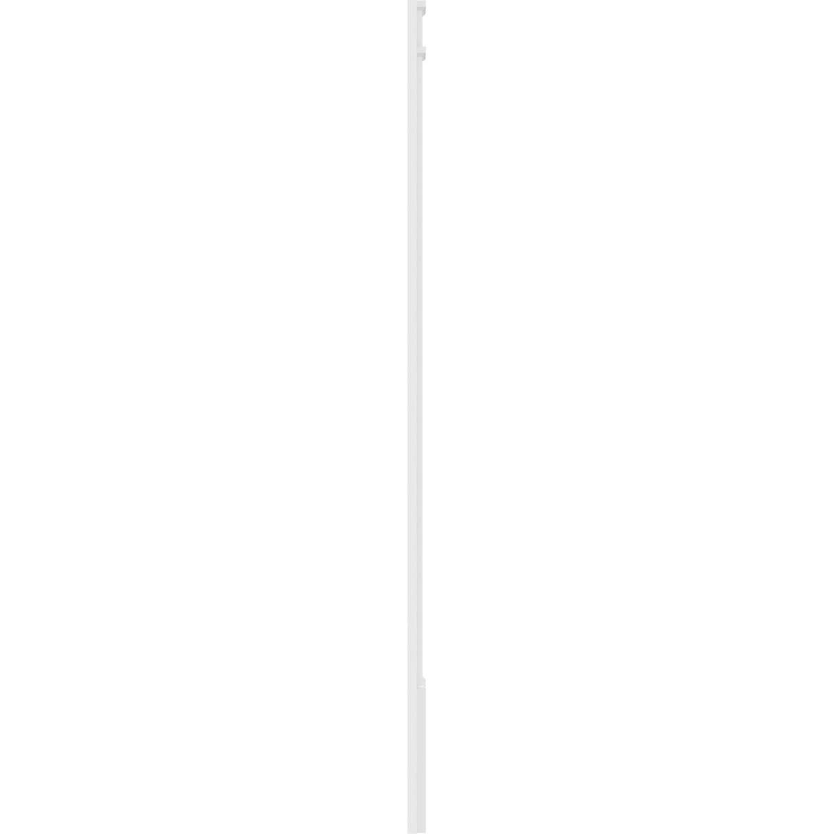 Two Equal Flat Panel PVC Pilaster with Capital and Base (Pair) K431148
