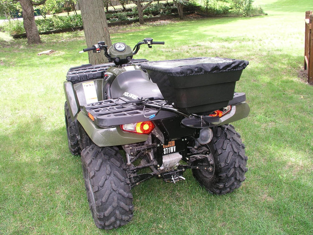 Black ATV Broadcast Spreader R196