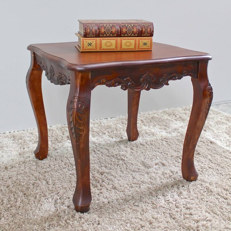 Hand Carved End Table M300