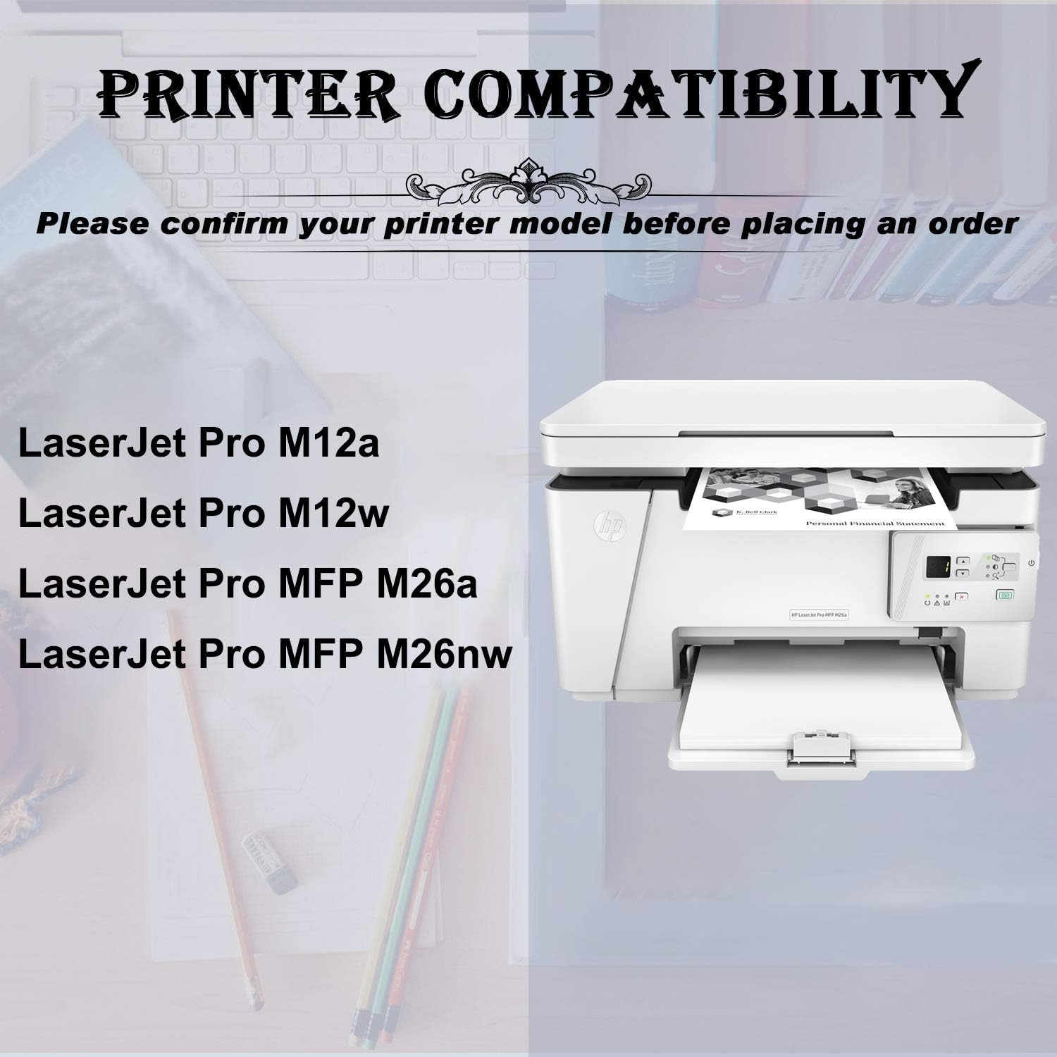 2 Pack Compatible Toner Cartridge for HP CF279A S746935