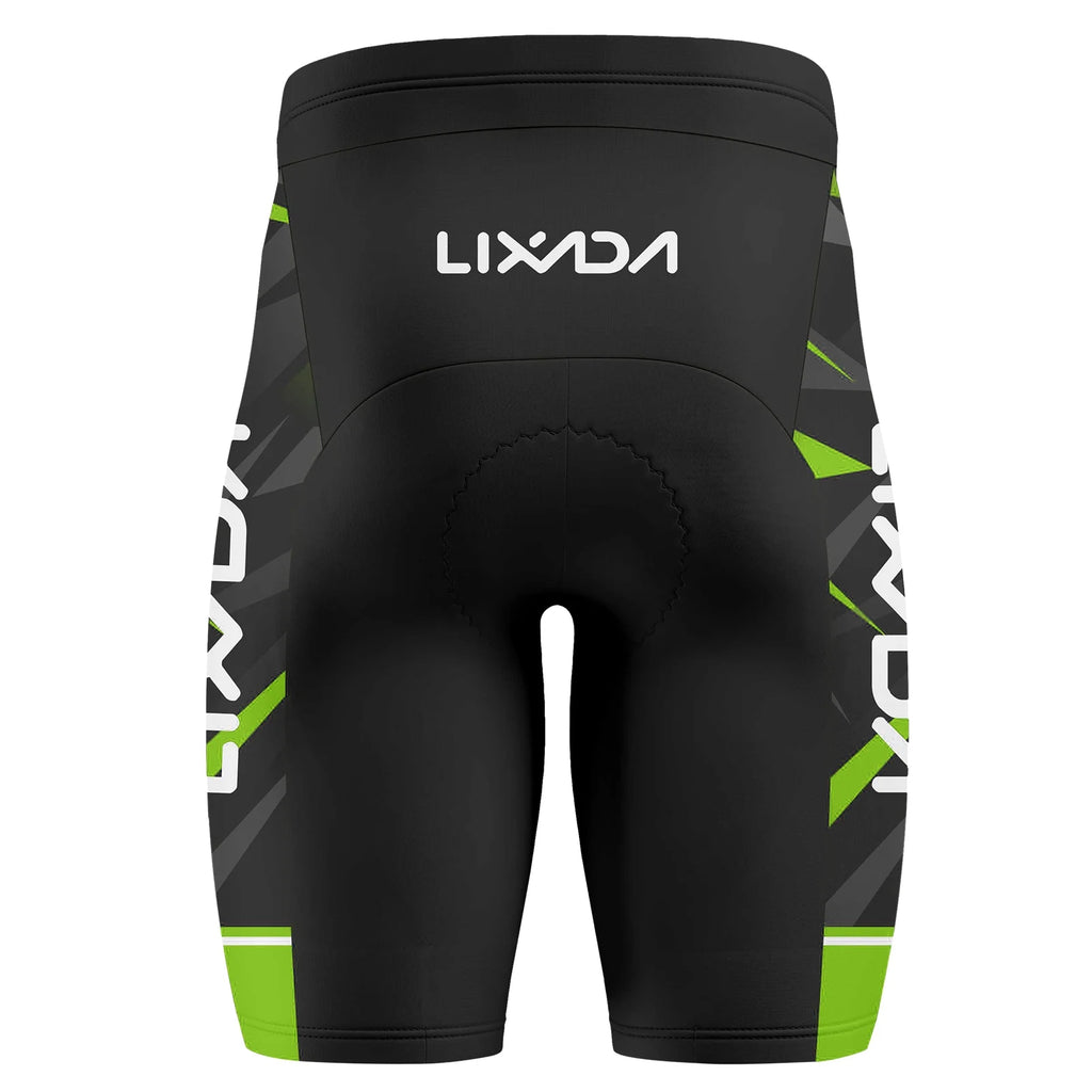 Breathable Cycling Jersey Short Sleeve Bike Shirt Padded Shorts MTB Suit V286