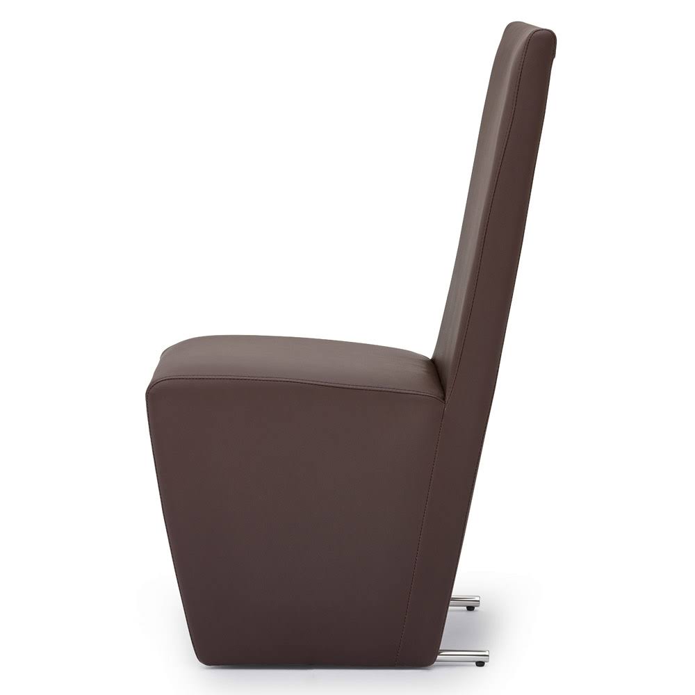 Brown High Back Modern Dining Chair Q353