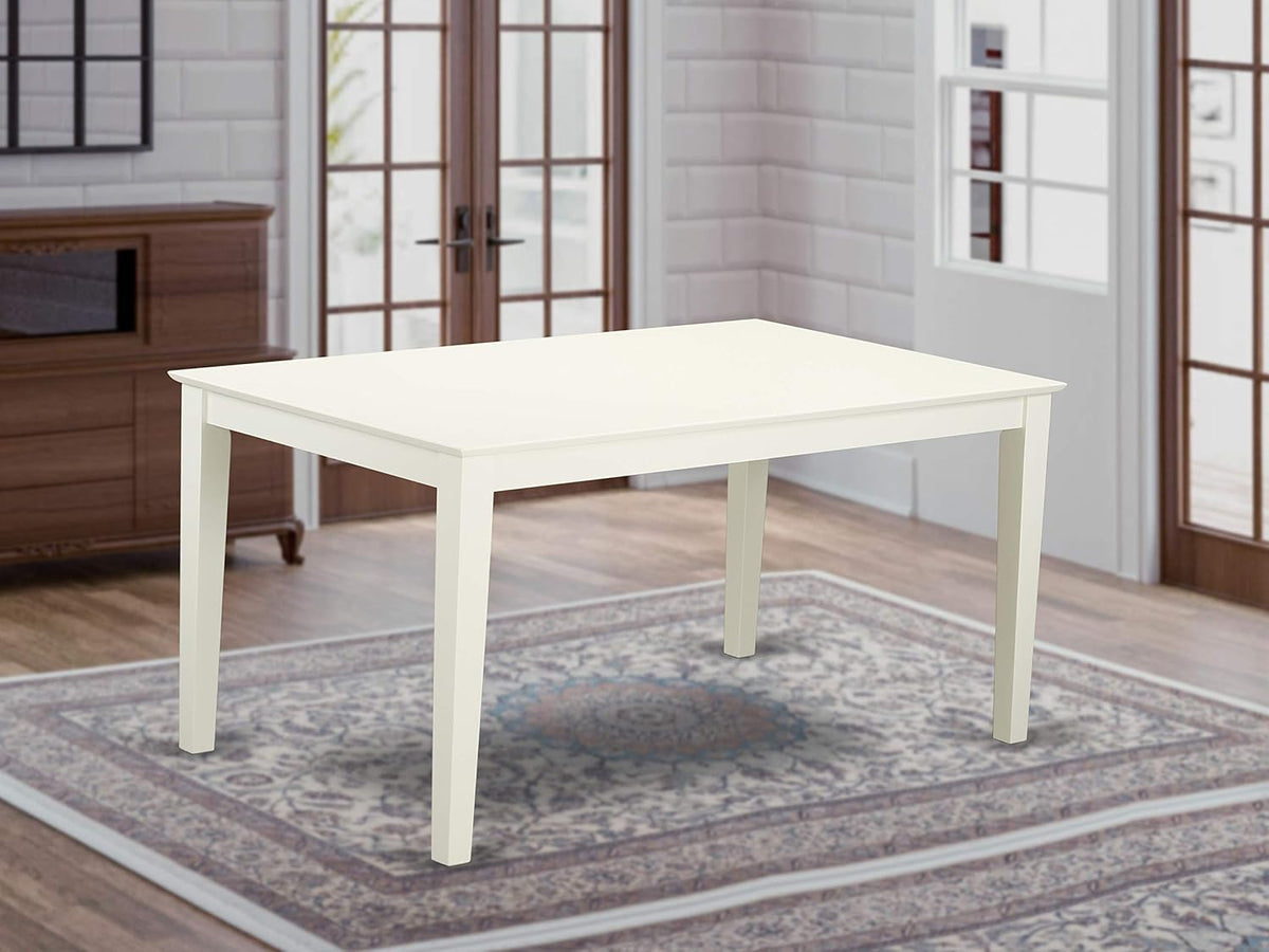 Rectangular Dining Table with Solid Wood Top B5364