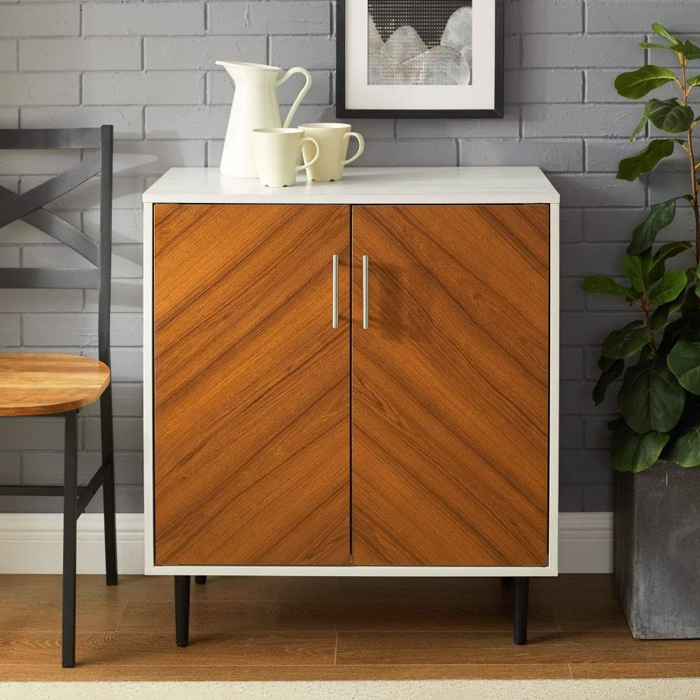 Solid White Accent Cabinet E620065