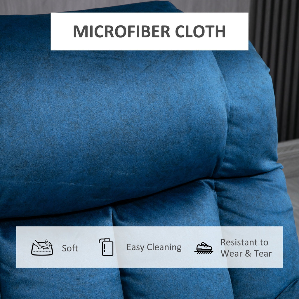 Blue Electric Lift Recliner Chair with Remote Control U1249