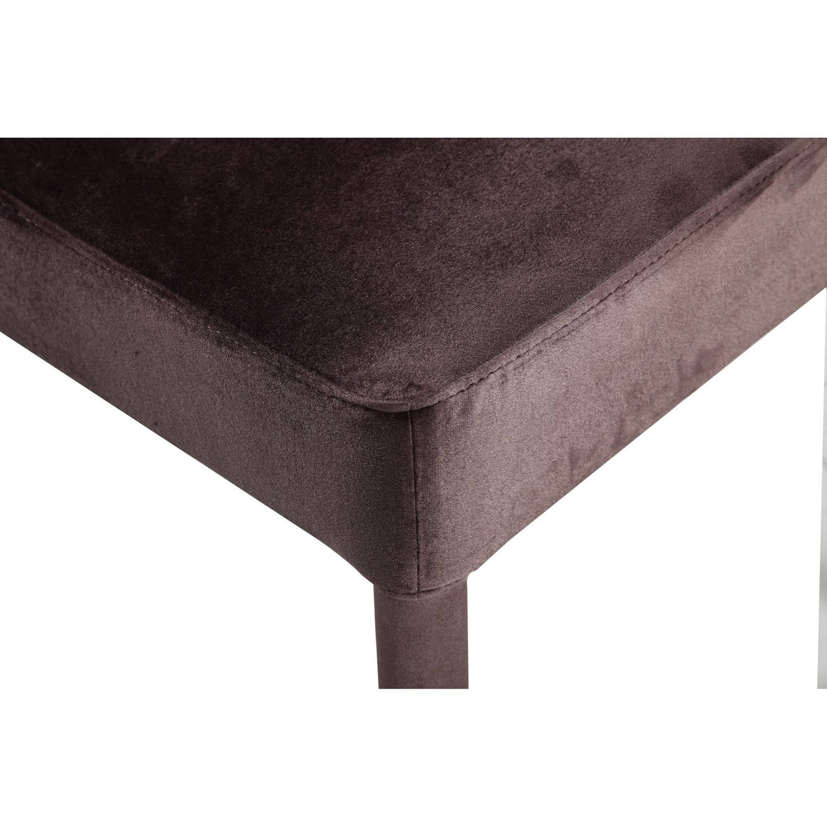 Velvet Dining Chair Set of 2 Grey P236