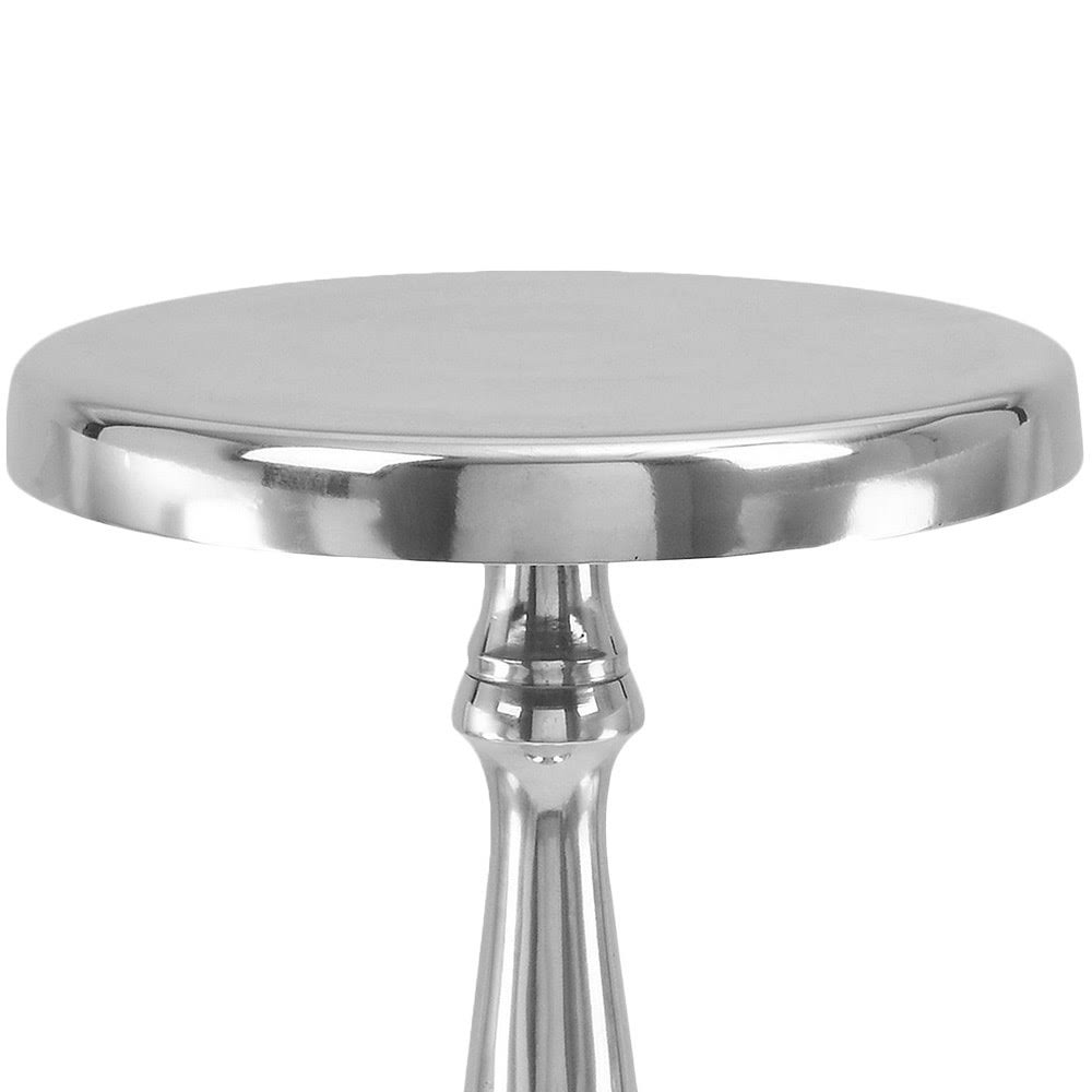 Silver Round Accent Table K382436