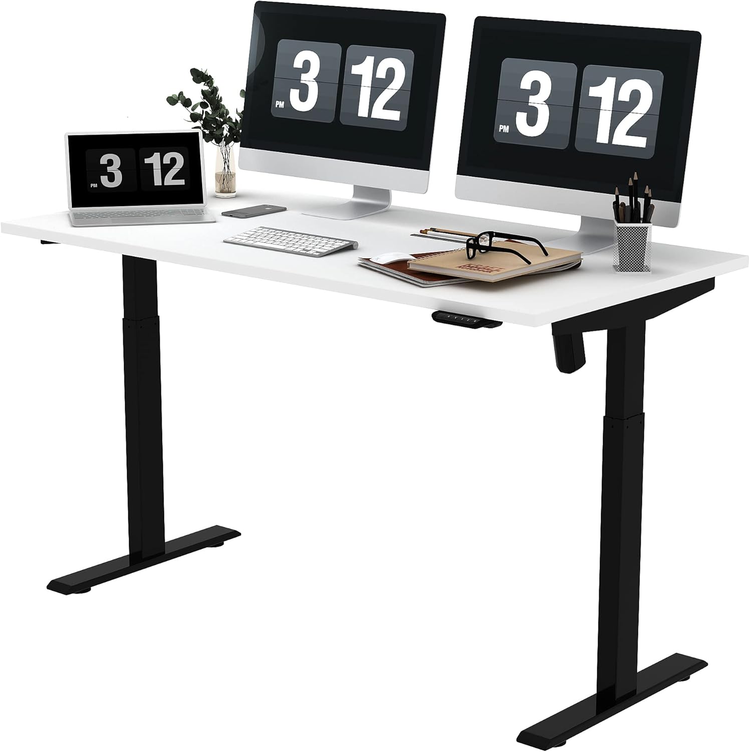 Electric Standing Desk with 48 x 30 Inches Adjustable Sit Stand Desk X4710