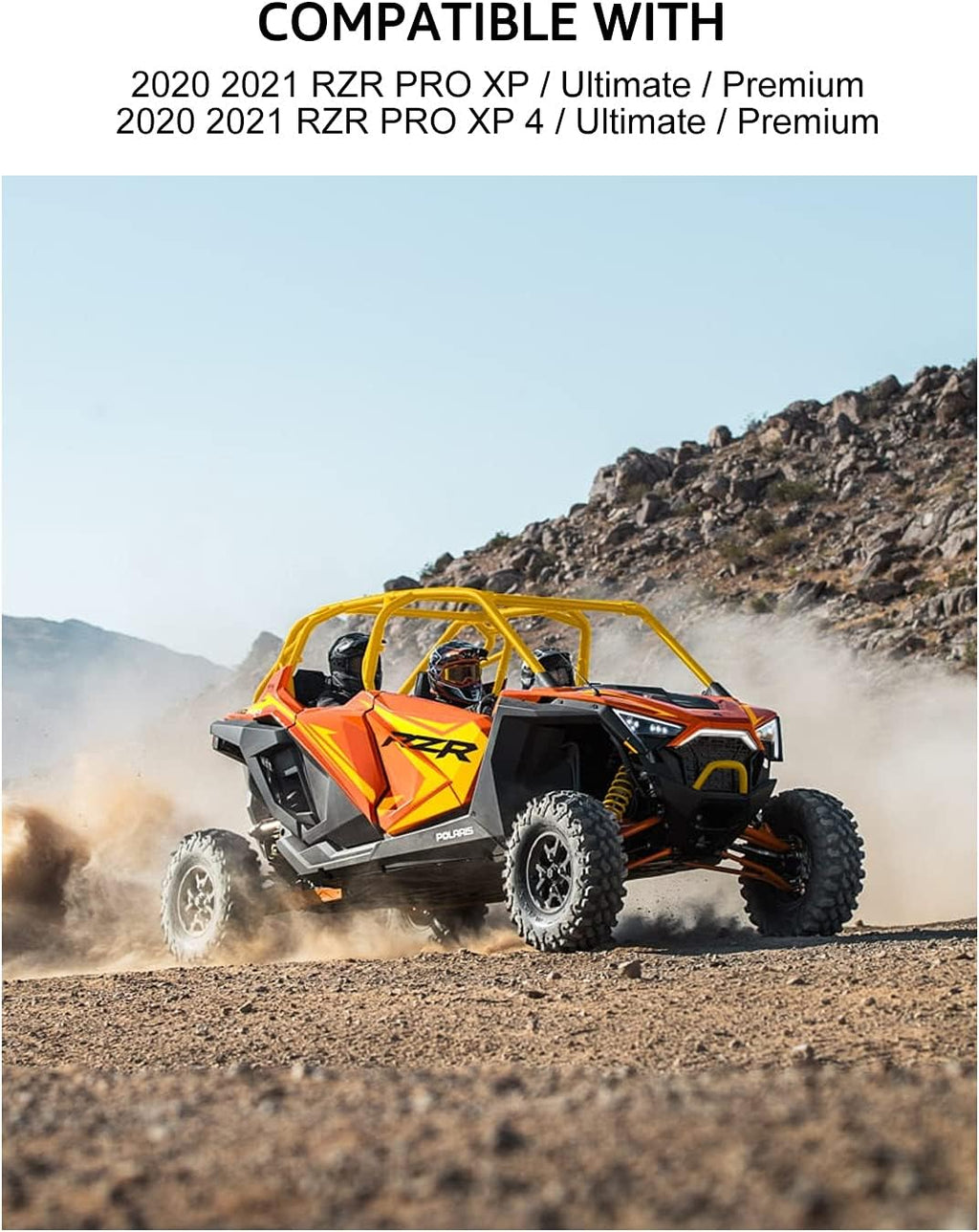 Half Windshield Clear Hard Coat Compatible with Polaris RZR PRO XP 4 N35691