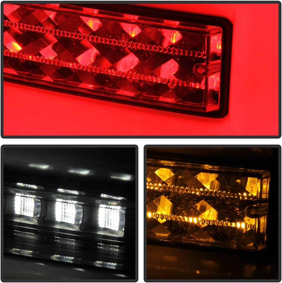 Black Housing Full LED Tube Tail Lights Z870
