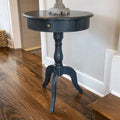 Antique Navy Pedestal End Table E79534