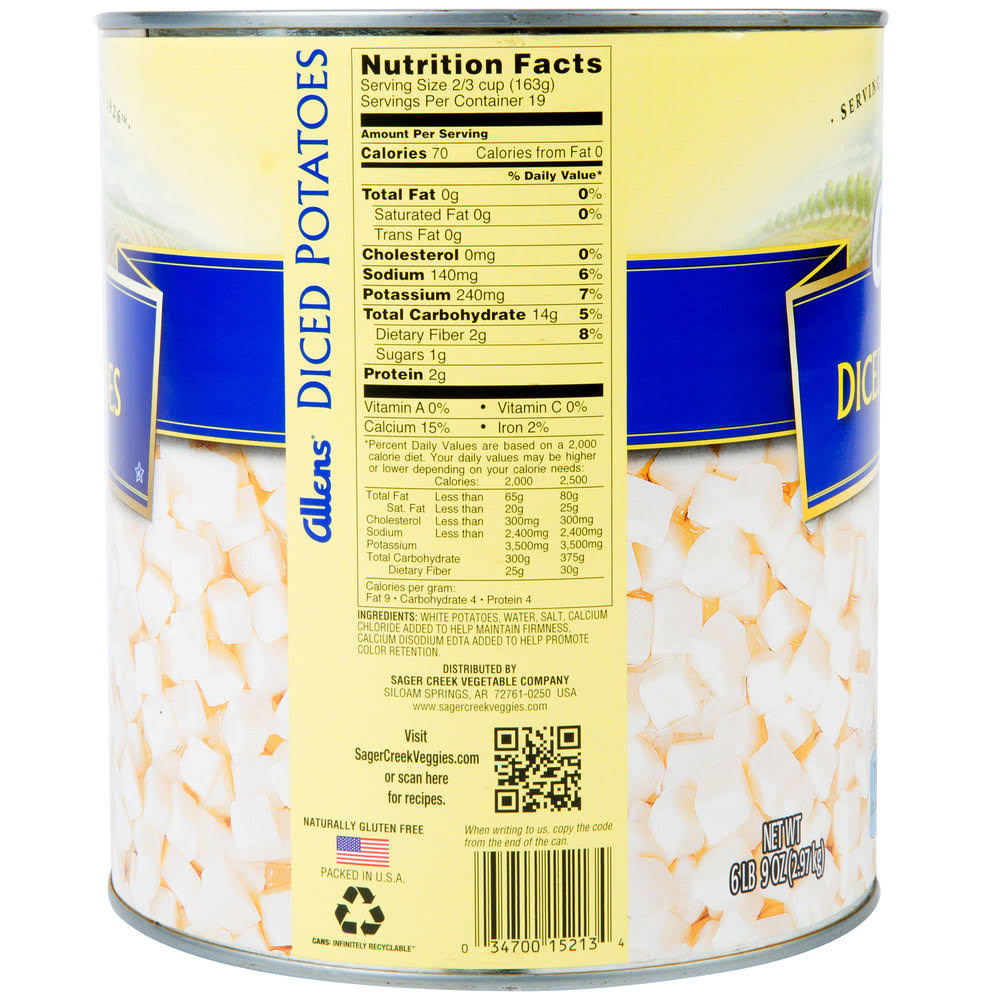 6/Case Diced Potatoes X673802