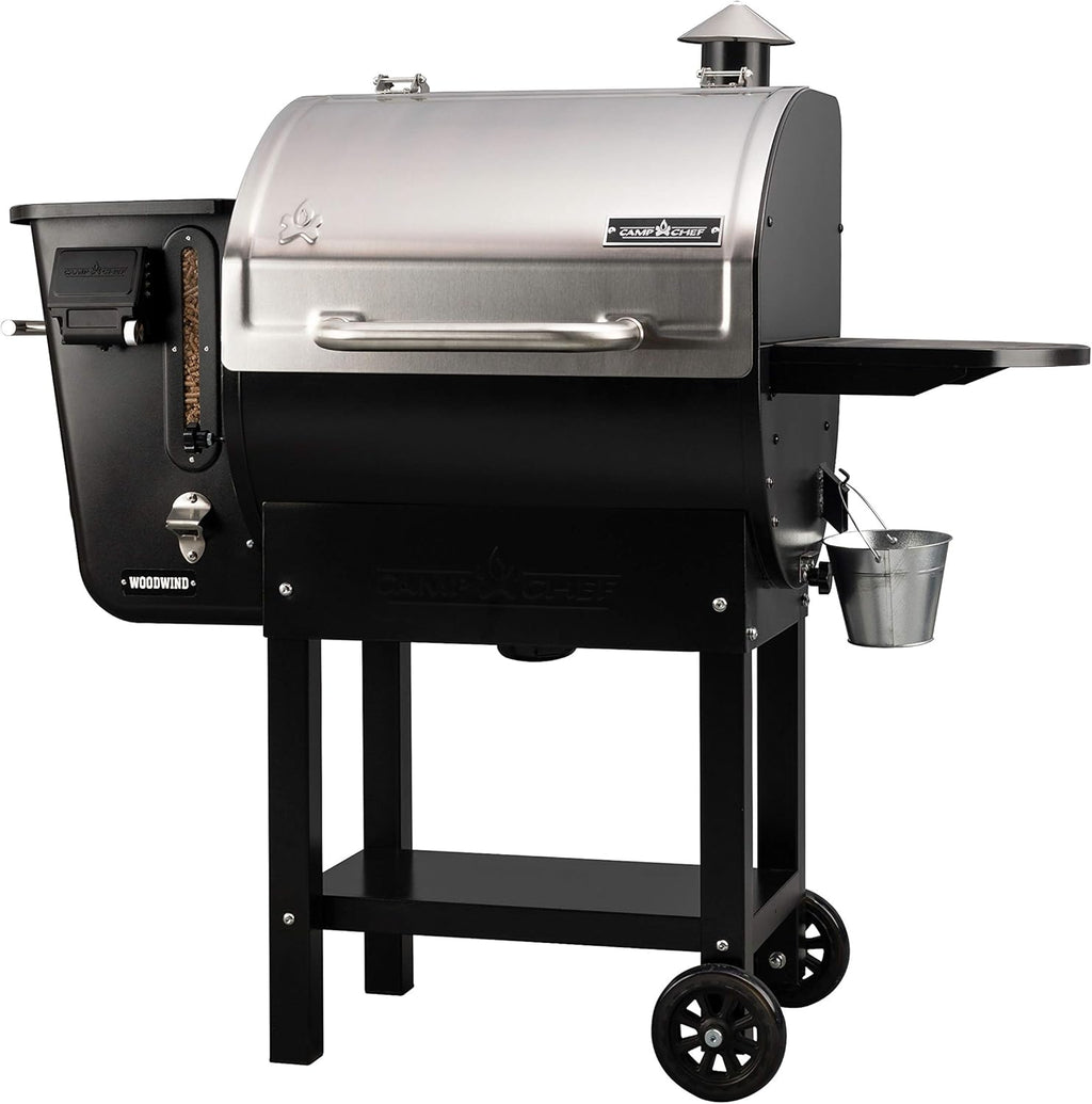 24 in. WIFI Woodwind Pellet Grill & Smoker, Stainless Steel, 811 sq in Cooking Surface P622415