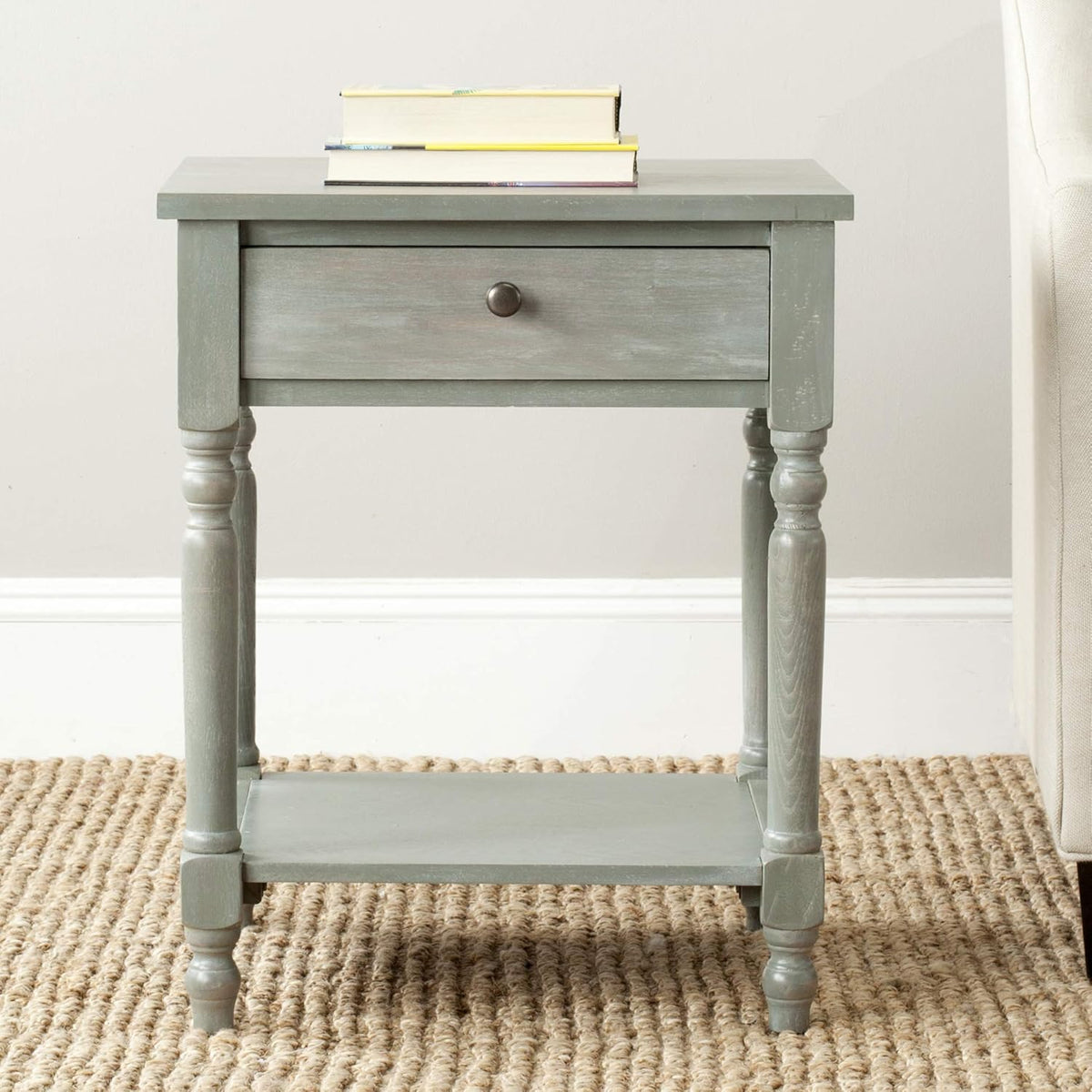 Steel Teal Accent Table N78623