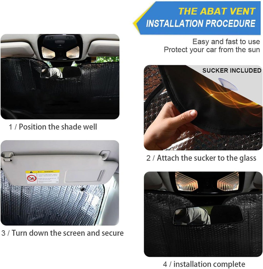Electric Guitar Fire and Flames Car Windshield Sun Shade, Foldable Visor Protector, 55×27.6in T762