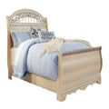 Antique White Queen Sleigh Headboard Y8254