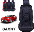 Black&RED Leather Seat Cover Full Set L863