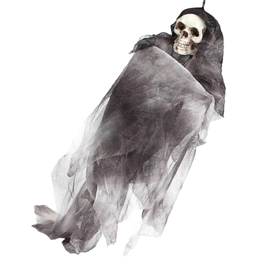 Grey Halloween Skull Doll Decoration Prop C904