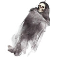 Grey Halloween Skull Doll Decoration Prop C904