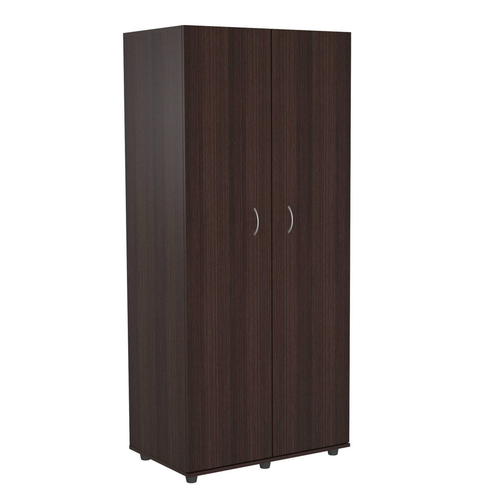 Two Door Espresso Wardrobe Armoire T7423