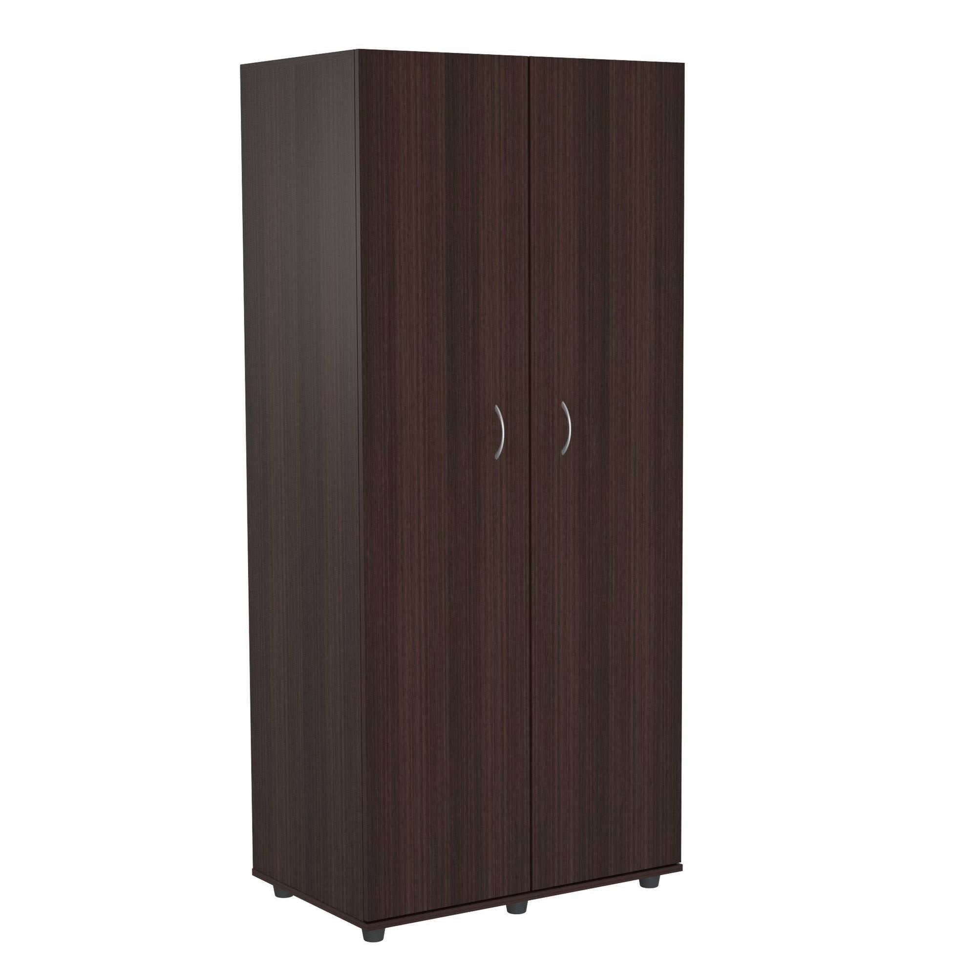 Two Door Espresso Wardrobe Armoire T7423