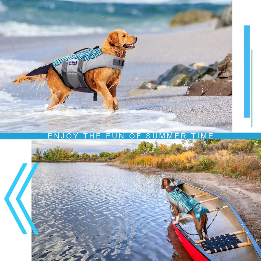 Reflective Dog Life Jacket with Rescue Handle Z4943