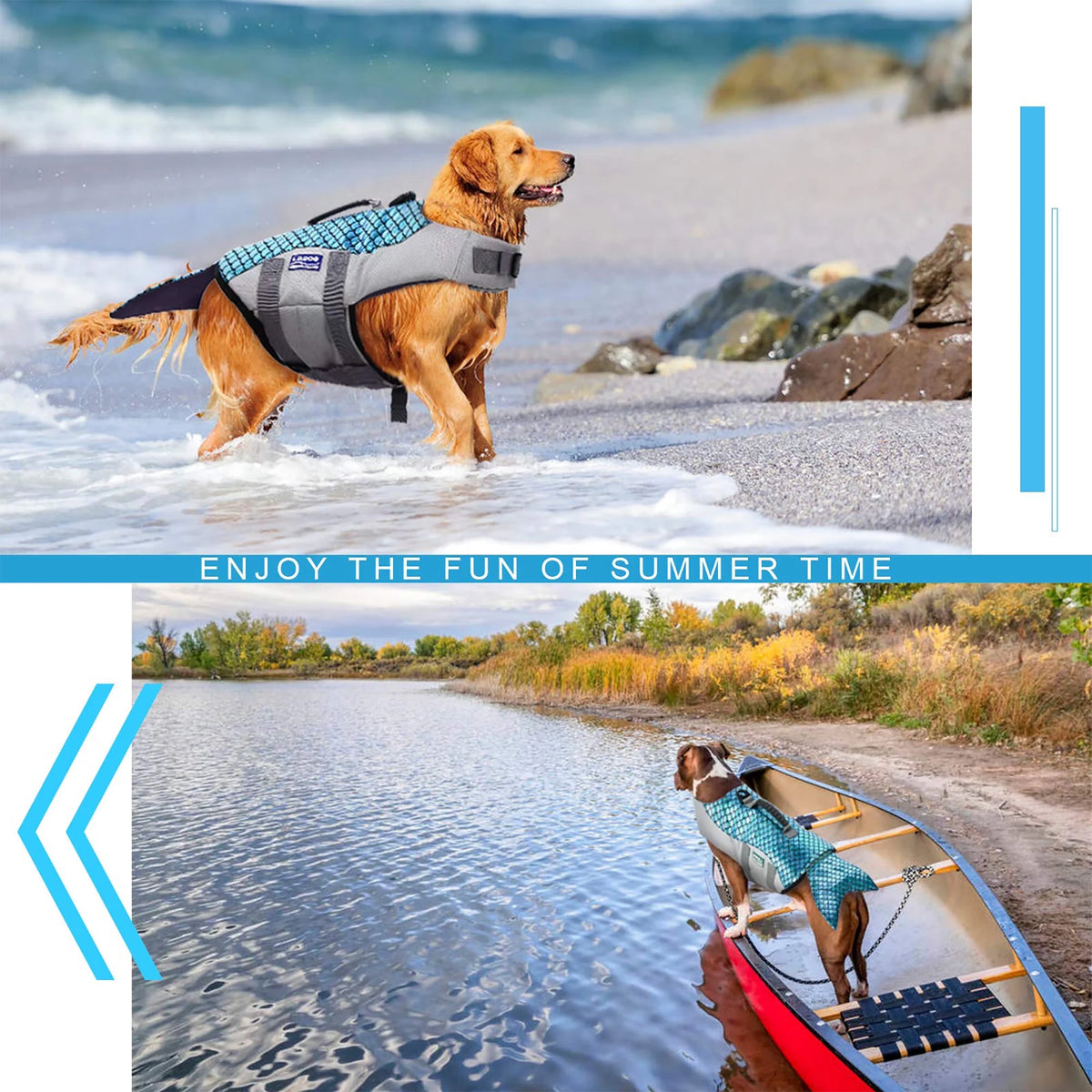Reflective Dog Life Jacket with Rescue Handle Z4943