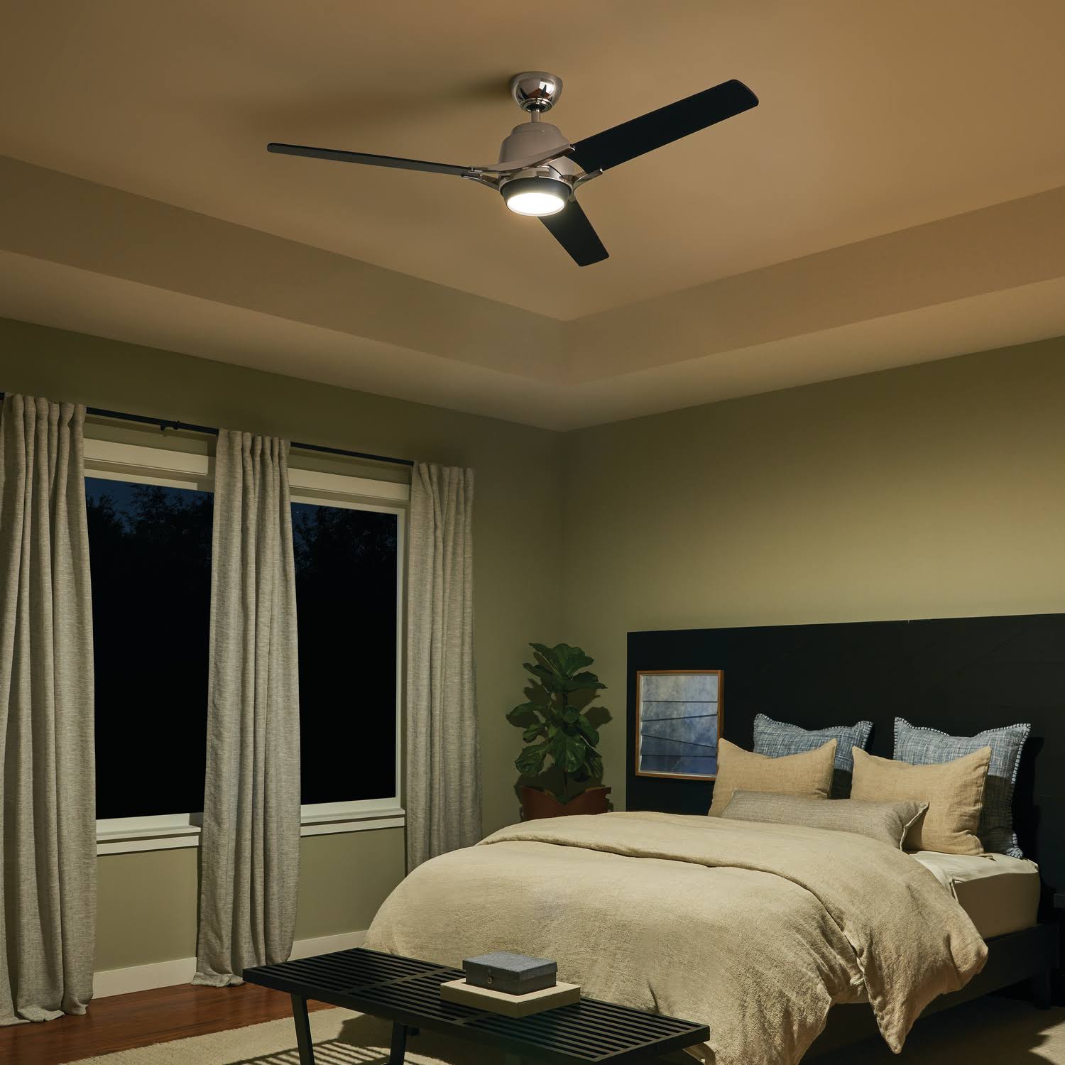 Polished Nickel 60x22 LED Ceiling Fan Y662824