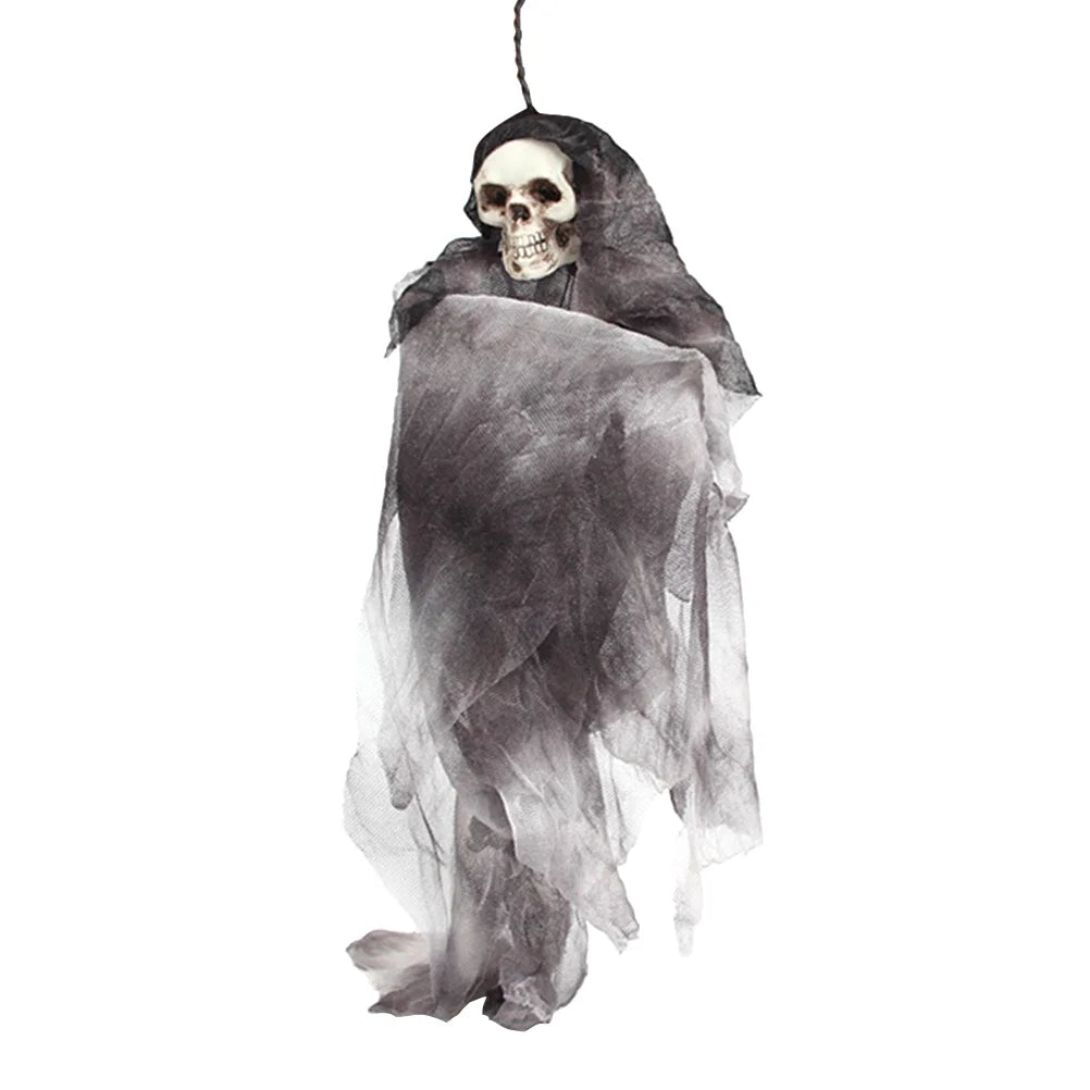 Grey Halloween Skull Doll Decoration Prop C904
