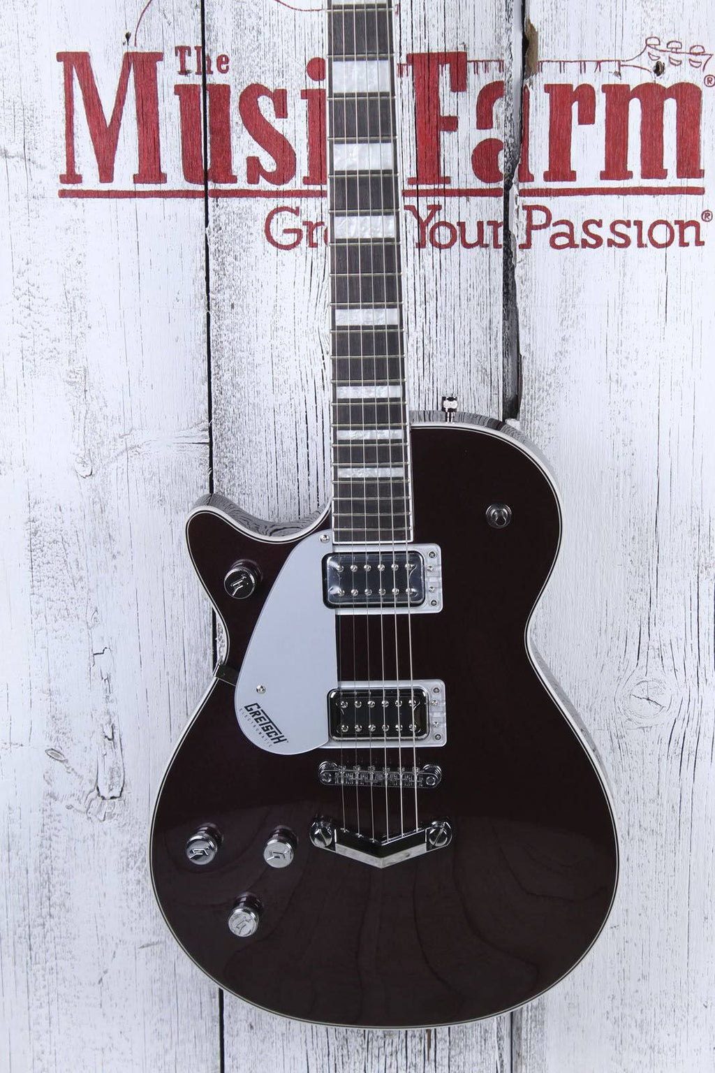Left Handed Dark Cherry Metallic Electric Guitar H814336