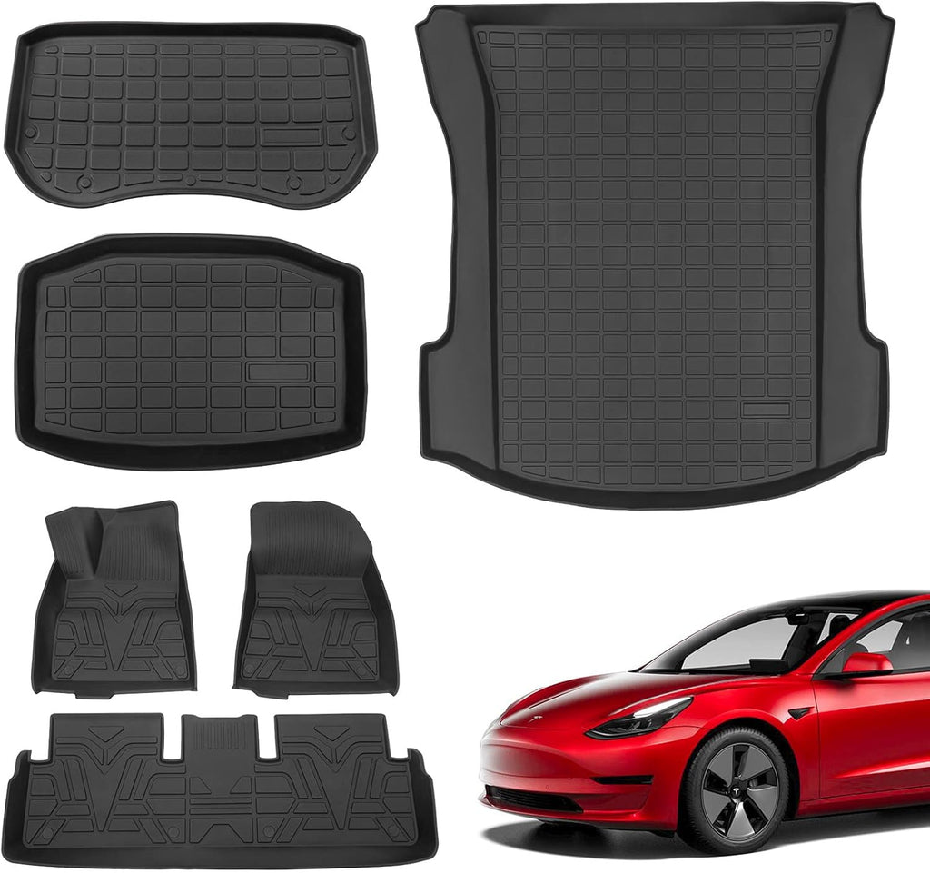 Front Trunk Mat TPE Cargo Liner Pack of 2 Z722020