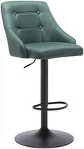 Swivel Fabric Tufted Barstool with Back, Light Grey W60109