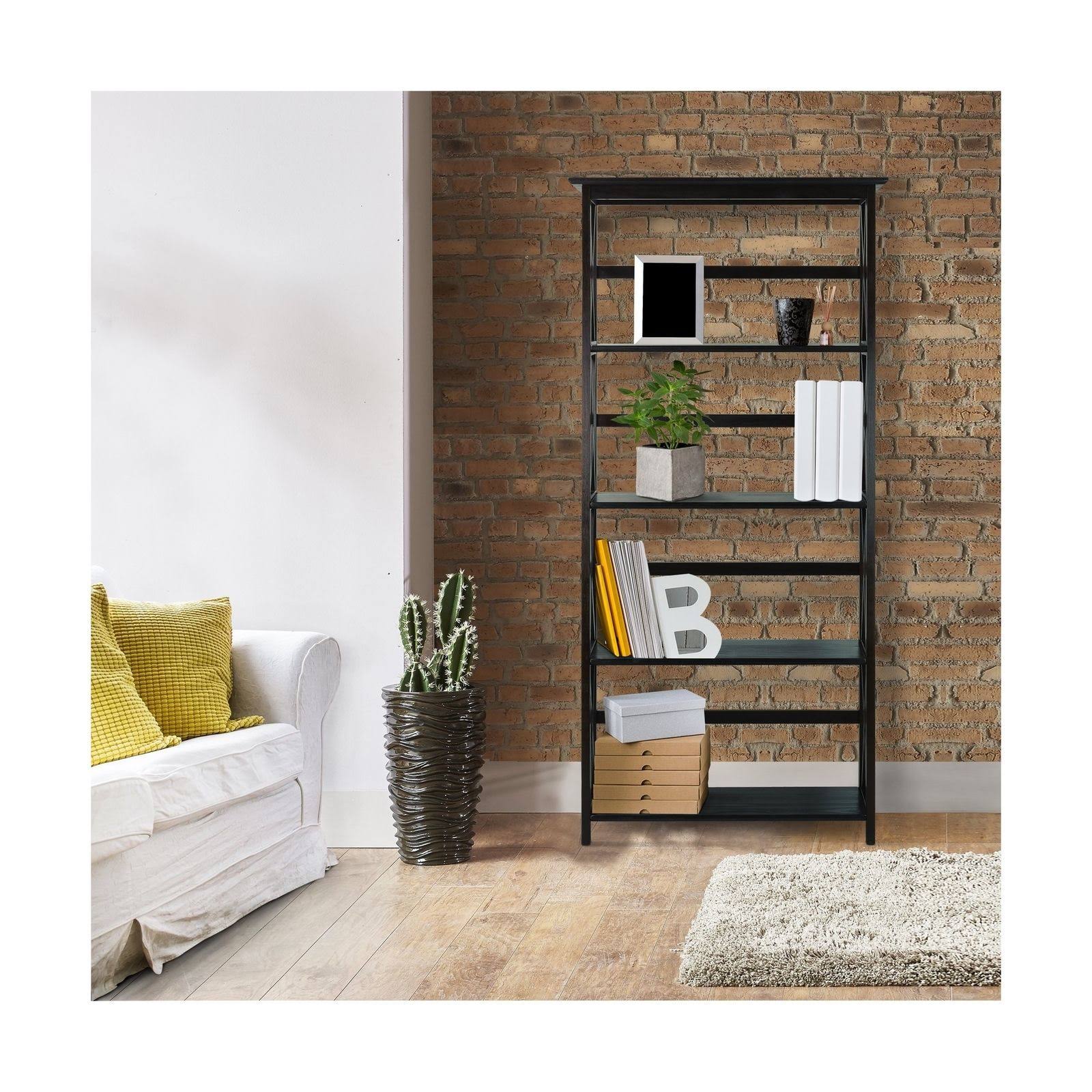 5-Tier Bookcase Espresso L5367