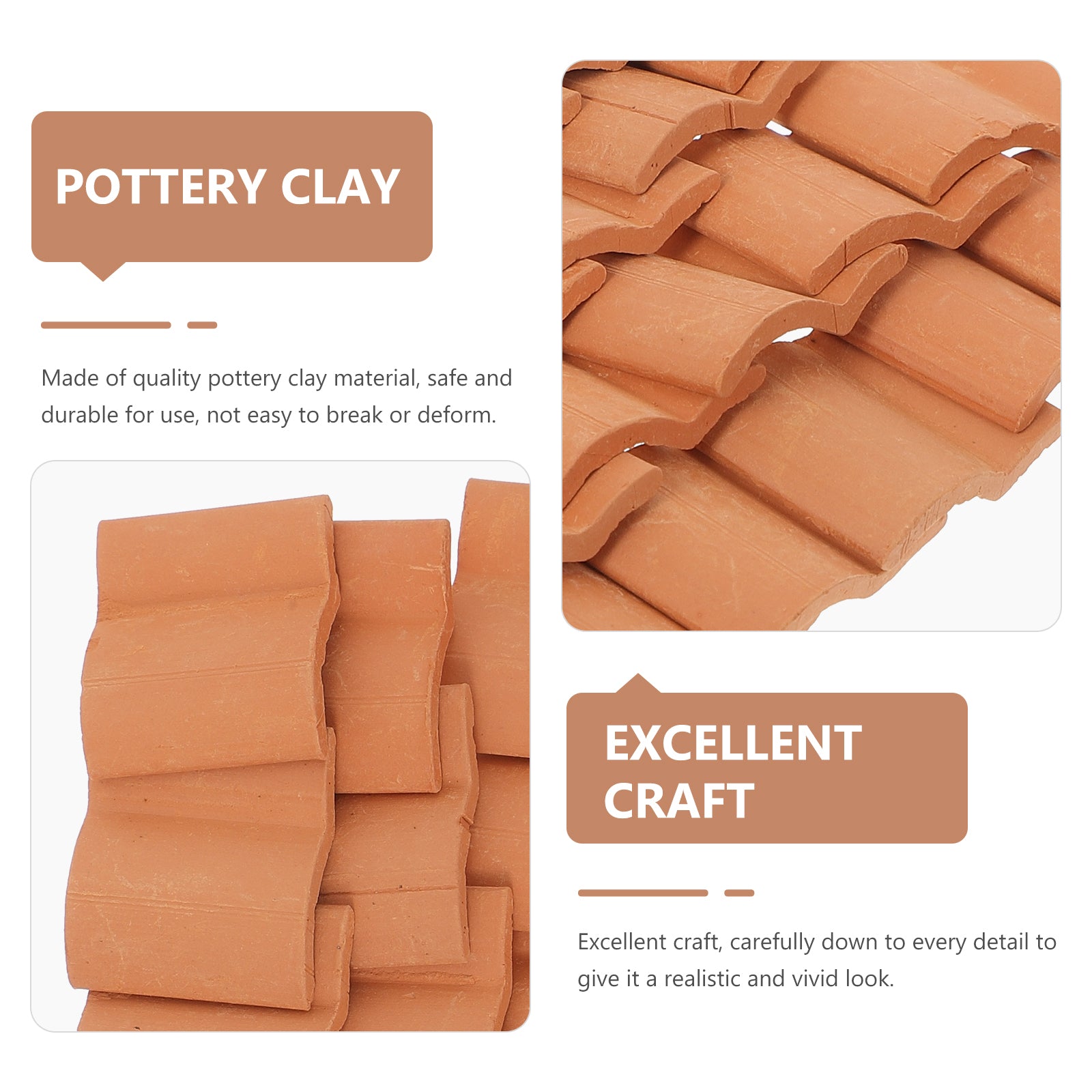 Miniature Roof Tiles for Dollhouse Model Crafts U823