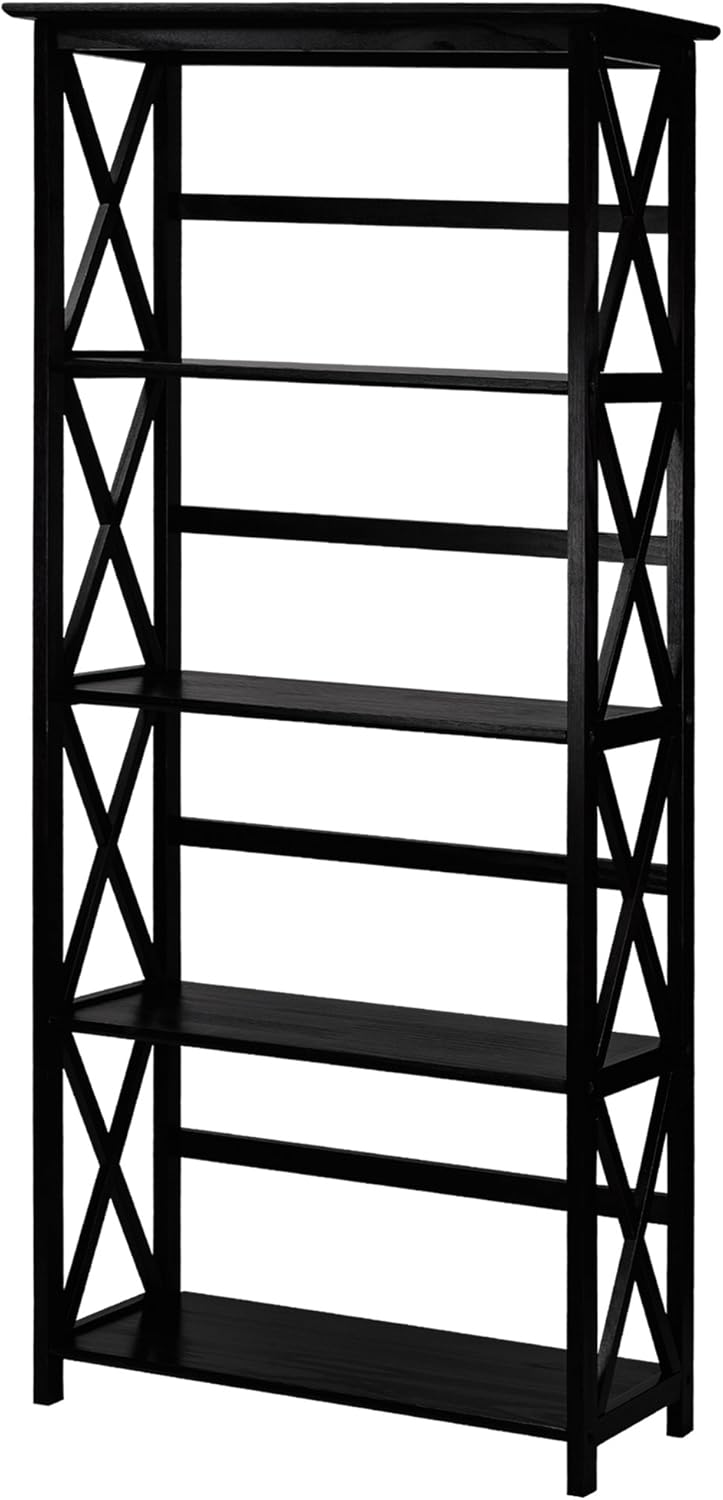 White 5-Shelf Bookcase P1356