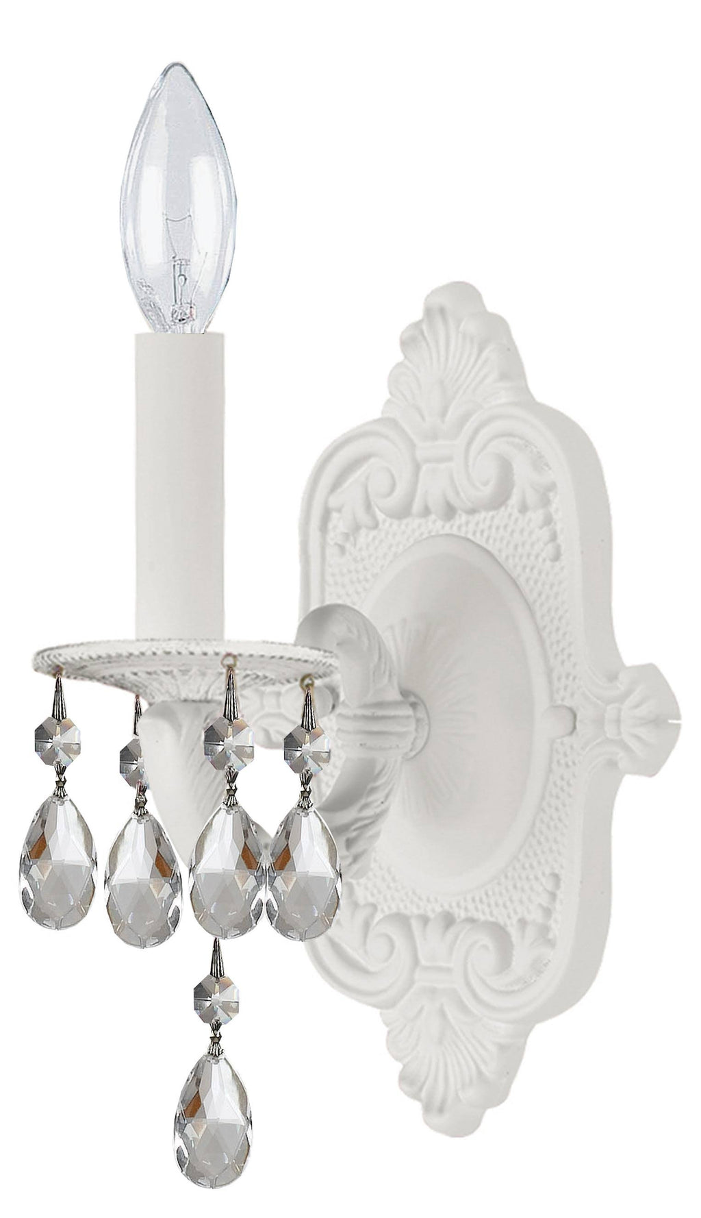 White Crystal Sconce S535362