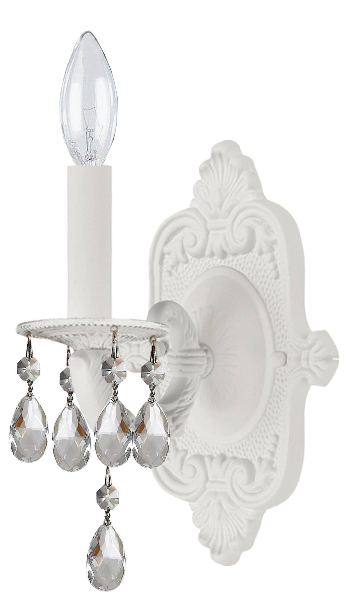 White Crystal Sconce S535362