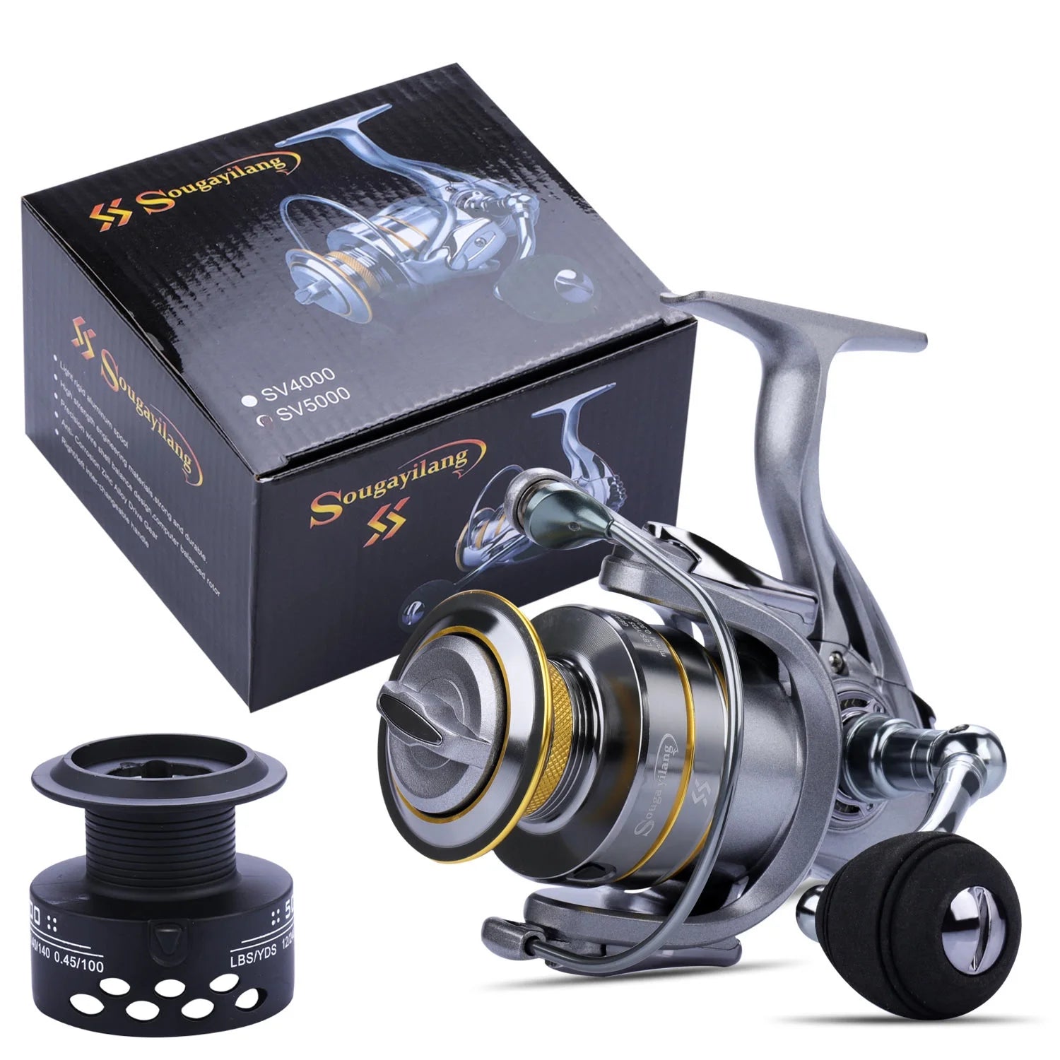 13+1 Ball Bearings Metal Body Spinning Fishing Reel E9624