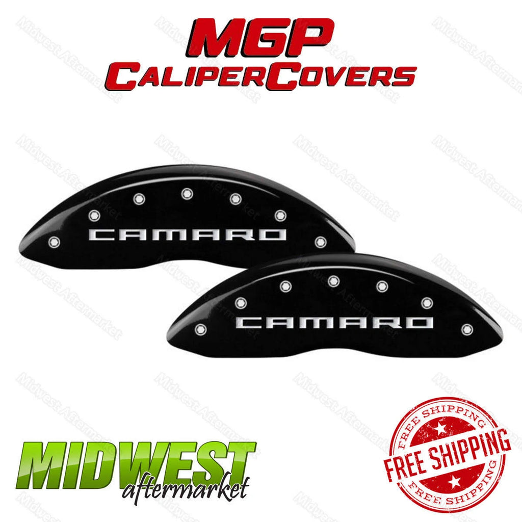 4 Caliper Covers Black Finish Silver CH Q326138