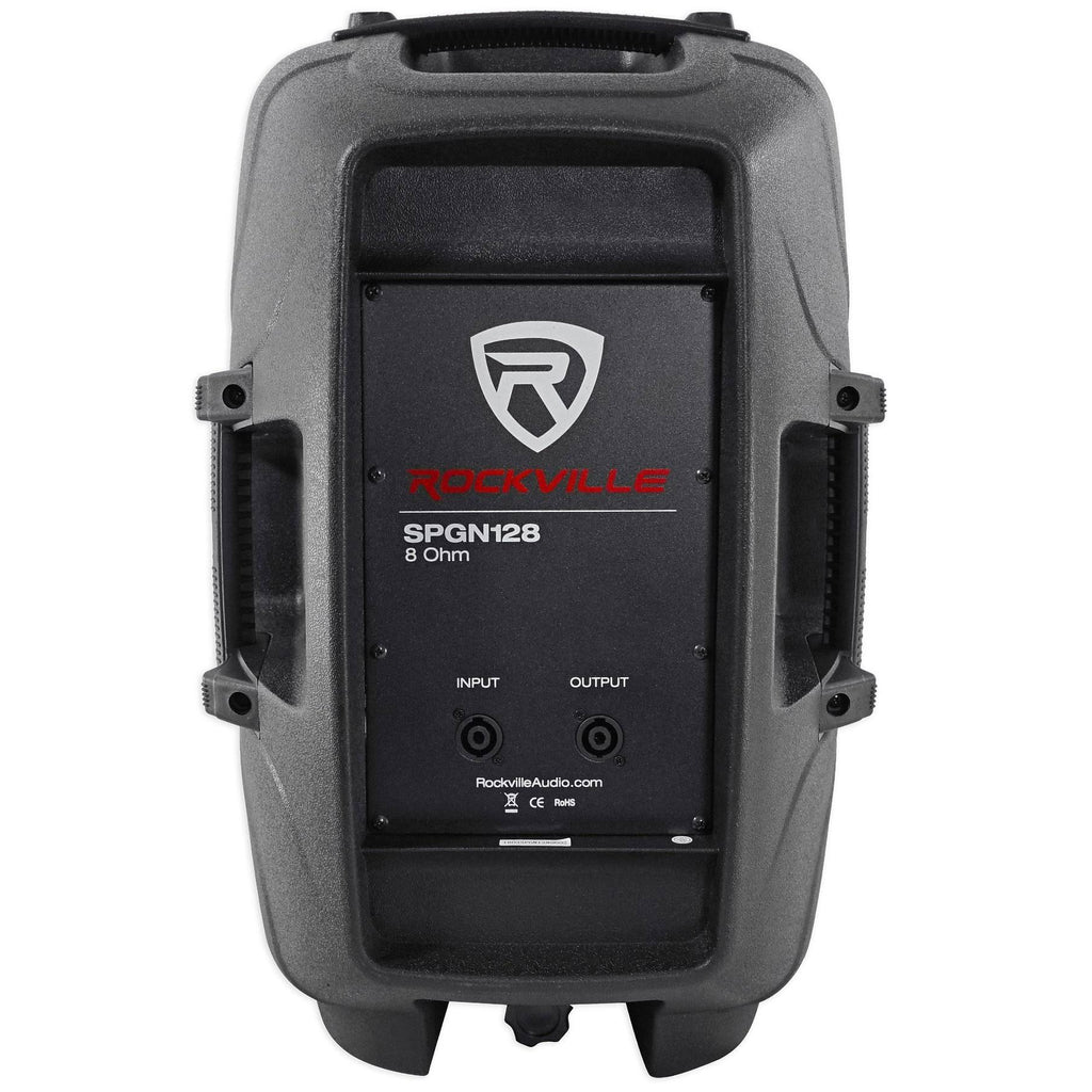 12x22 Passive 1200W DJ PA Speakers with Stands and Cables V63117