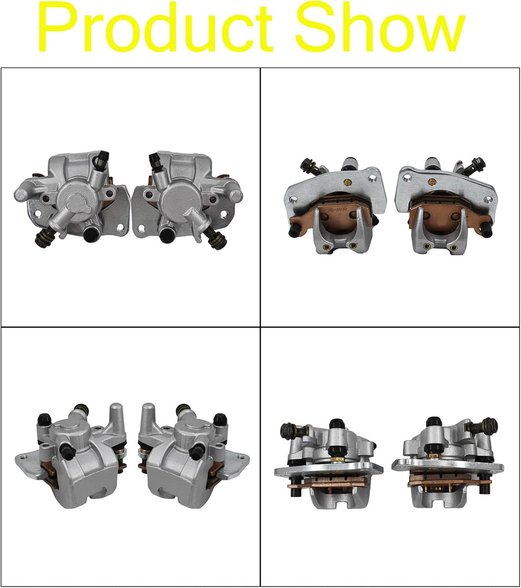 Front Brake Caliper Set with Pads Pack of 2 K6022