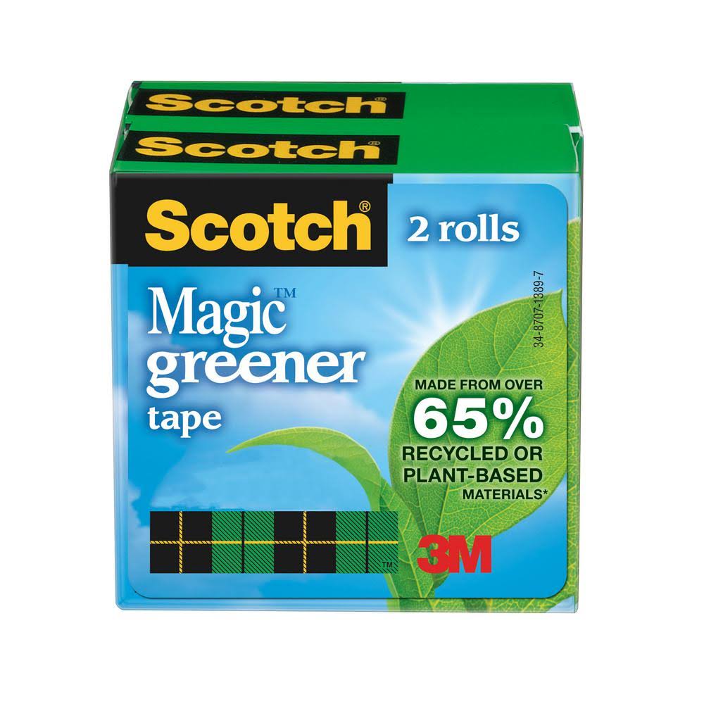 Transparent Magic Greener Tape, 3/4 in. x 25 yds., Case of 72 K8084