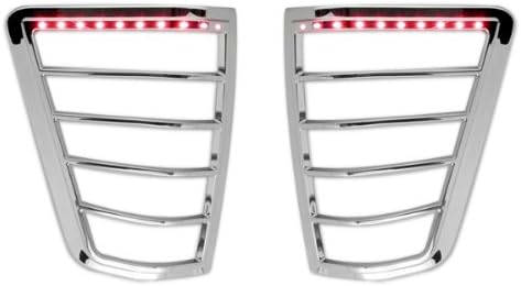 Pack of 2 Chrome Led Tail Light Bezel Trim Cover for Nissan Titan V3995
