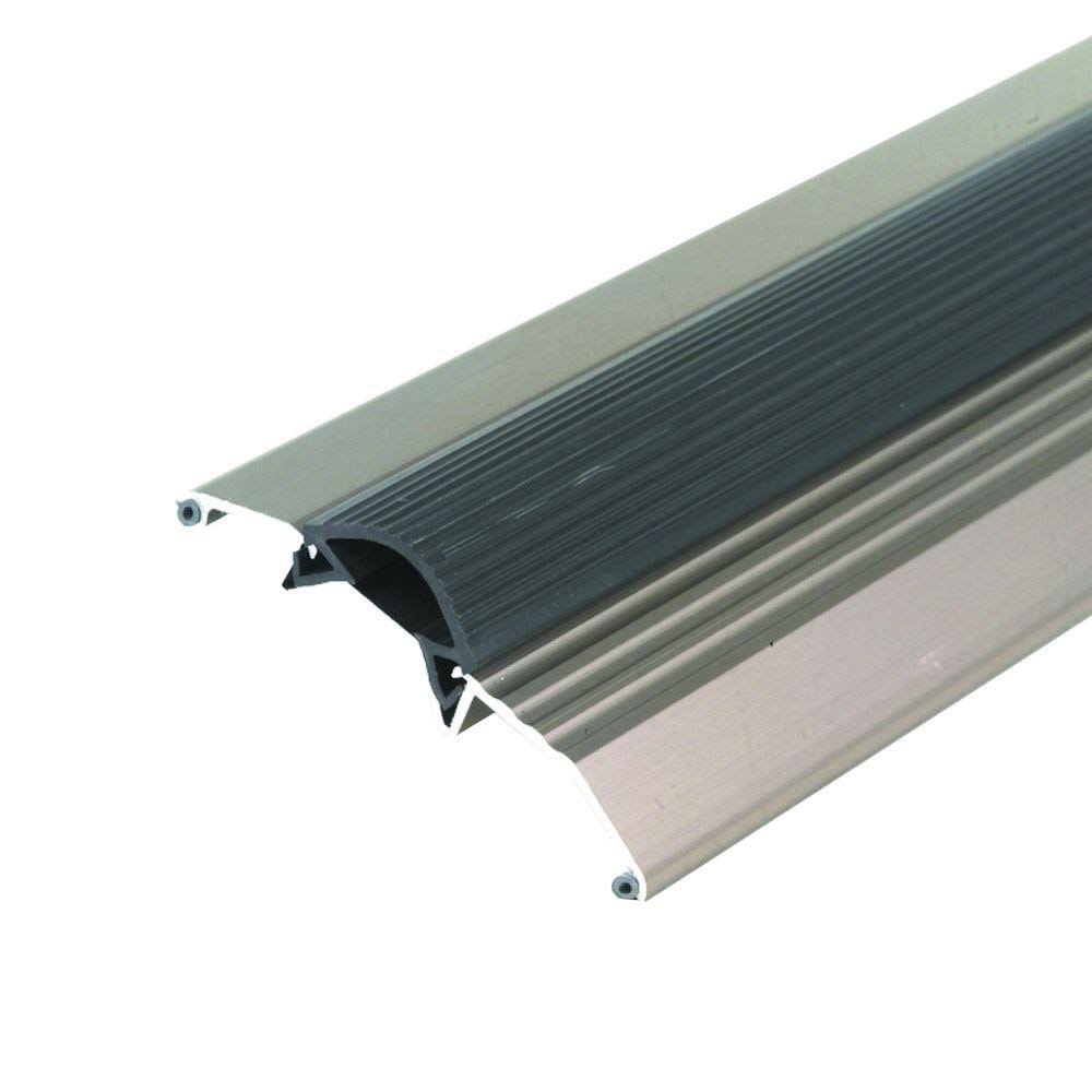 Satin Nickel Aluminum Deluxe Threshold with Vinyl Seal O815328