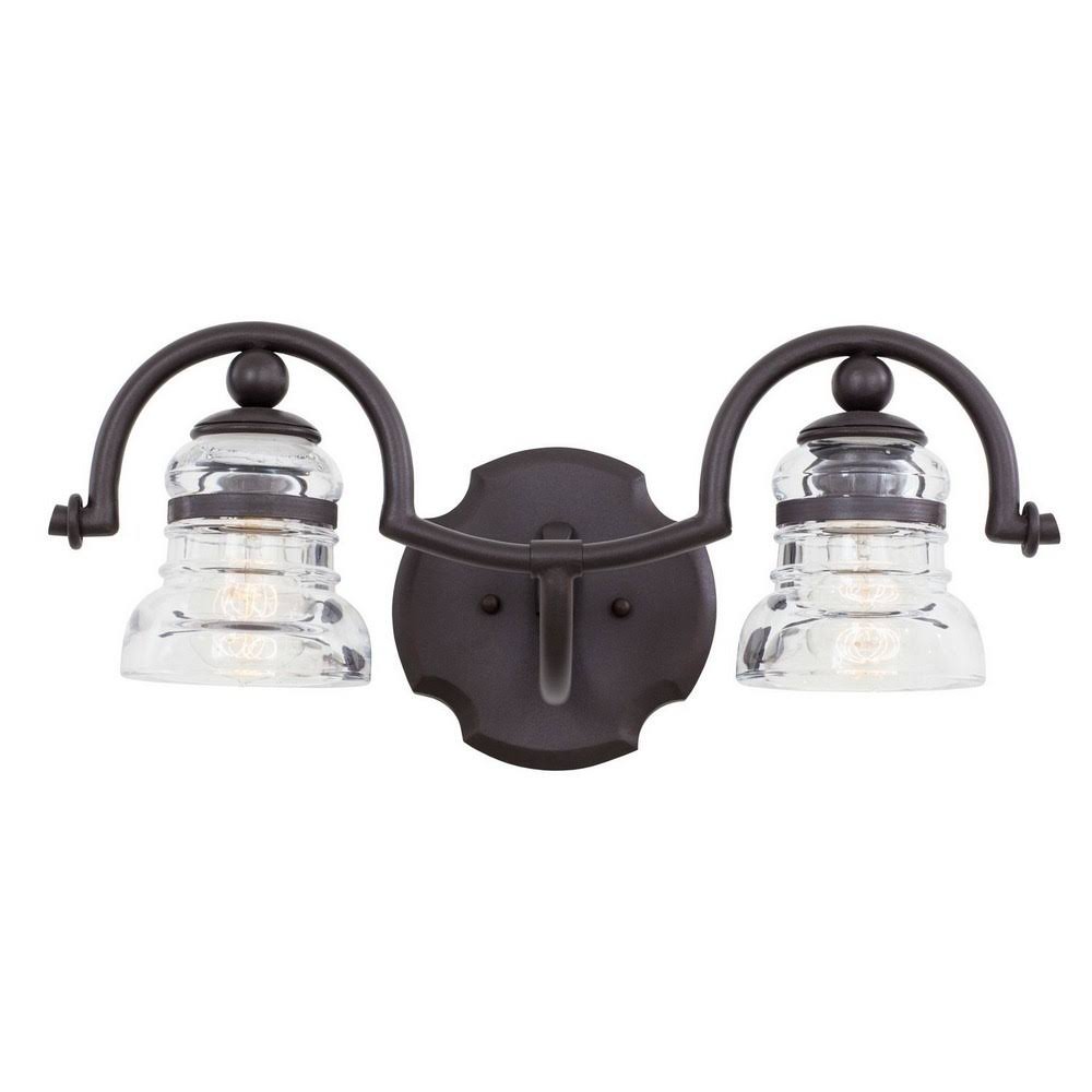 Vintage Iron 2 Light Bath Q7894