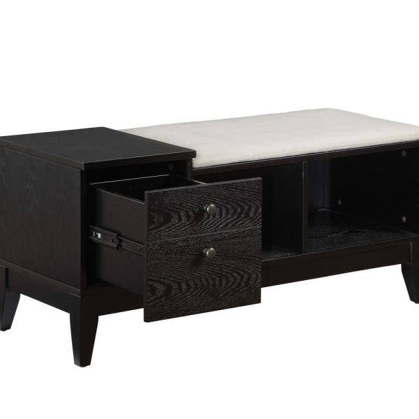 Black Storage Bench T856