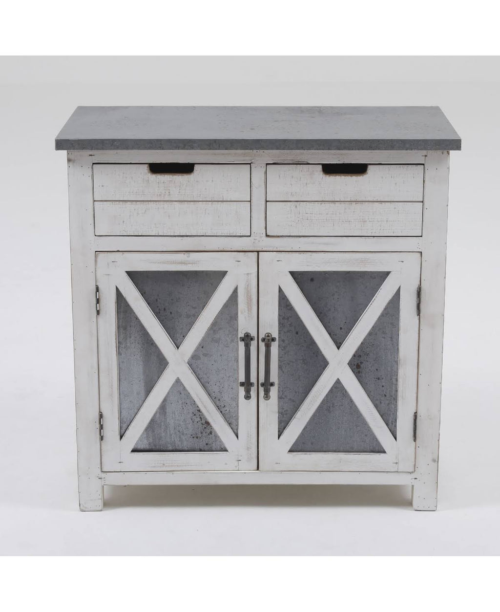 White Wood Console Cabinet I99559